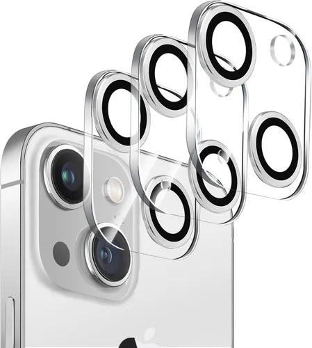Vista 21 de Dengduoduo Paquete de 3 protectores de lente de cámara para iPhone 13 de 6.1" y iPhone 13 Mini de 5.4", vidrio templado, Ultra HD, dureza 9H Todo