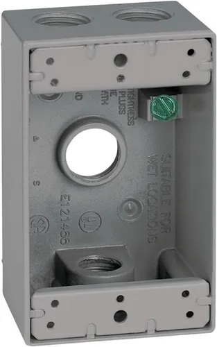 Vista 10 de SIGMA ENGINEERED SOLUTIONS 14250WH Caja de Salida Eléctrica de Metal, Resistente a la Intemperie, Protector de Enchufe y Receptáculo de Montaje