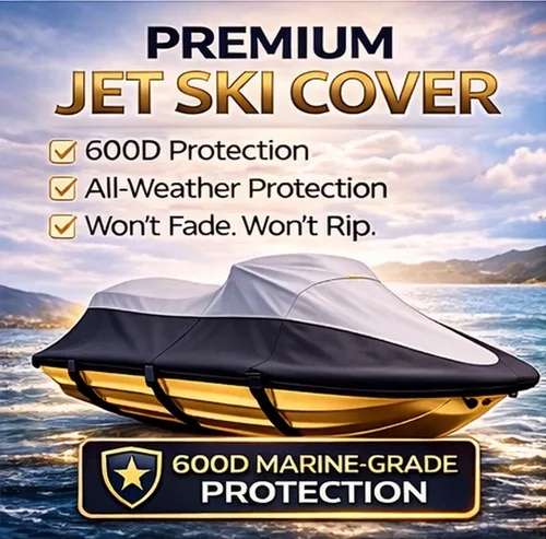 Vista 2 de Funda para moto acuática súper resistente, compatible con Waverunner PWC, Yamaha VX Cruiser 2015-2021 2022