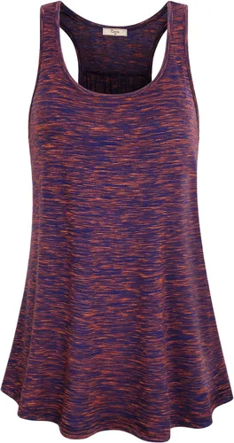 Vista 57 de Cestyle - Camiseta sin mangas para mujer, cuello redondo, corte holgado, para entrenamiento
