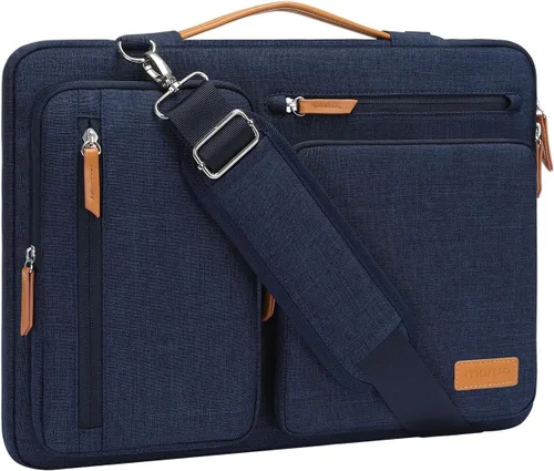 Vista 20 de MOSISO 360 Bolsa de hombro protectora para laptop de 13.3 pulgadas, 13-13.3 pulgadas Azul (Air Blue)