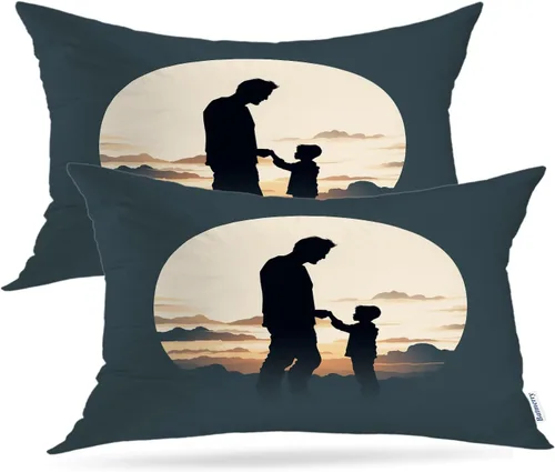 Vista 37 de Batmerry Fundas de almohada de bosque de arce otoñal, casas de sillas de madera, hojas amarillas, fundas de almohada decorativas, impresión digital
