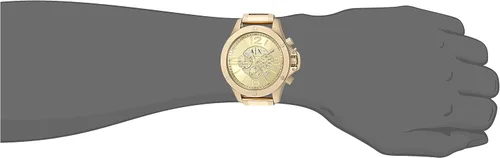 Vista 4 de Armani Exchange AX1504 - Reloj dorado para hombre