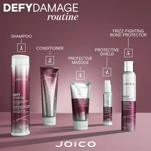 Vista 6 de Joico Defy - Champú protector para cabello dañado Para cabello teñido Fortalece las puntas y preserva el color del cabello Con aceite