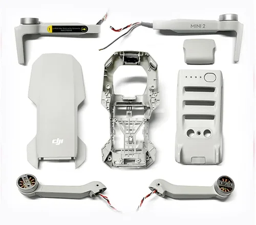 Vista 3 de SeiZed Armas de drone Cuerpo Shell marco medio parte inferior Shell cubierta superior para DJI Mavic Mini 2 reparación pieza de repuesto