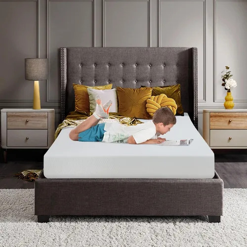 Vista 14 de MKDLUFEI Colchón de gel de 6 pulgadas, colchón de espuma viscoelástica de firmeza media, certificado CertiPUR-US, colchón de cama individual
