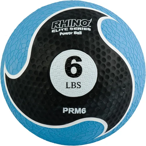 Vista 10 de Champion Sports Rhino Elite Medicine Ball – Textured Surface, Superior Grip, Hollow Synthetic Rubber for Consistent Bounce & Durability, Multiple