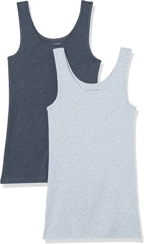 Vista 26 de Amazon Essentials - Camiseta sin mangas de corte entallado para mujer Aqua Blue/French Blue