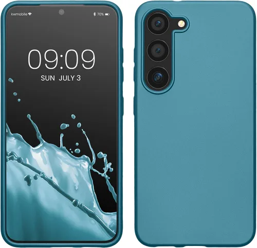 Vista 154 de kwmobile Funda compatible con Samsung Galaxy S23 - Funda protectora de silicona TPU suave y delgada - Piedra antigua