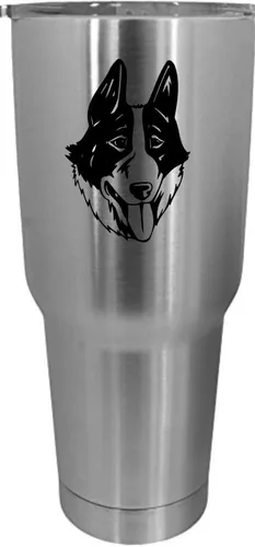 Vista 290 de Cairn Terrier - Vaso grabado con temática de perro, 30 onzas