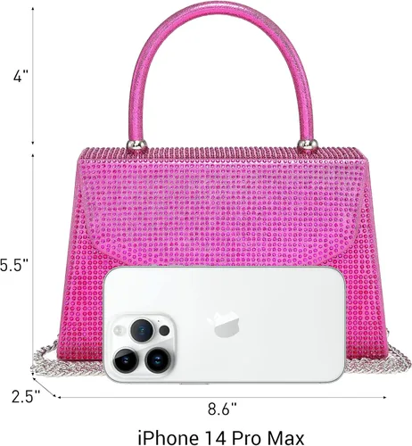 Vista 76 de Dasein Bolso de noche para mujer, embragues de fiesta, bolsos de boda, cóctel, baile de graduación, bolsos con purpurina esmerilada