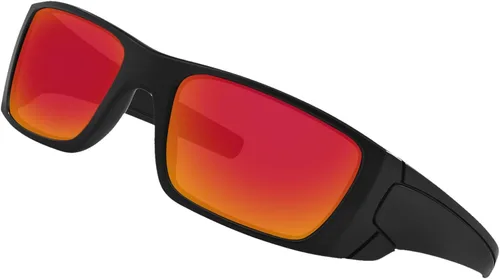 Vista 2 de BroLizard - Lente polarizada para gafas de sol Oakley Fuel Cell OO9096, rojo