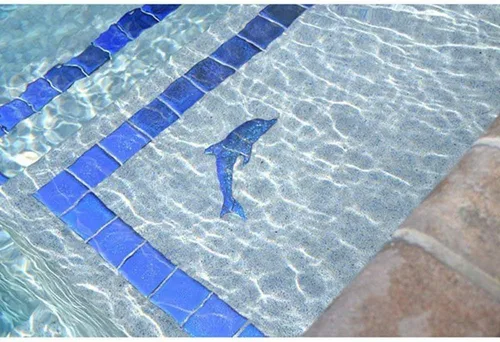 Vista 4 de Artistry in Mosaics Mosaico metálico de cerámica para piscina (2 x 2 pulgadas, serie fusión) (2 x 2 pulgadas, zafiro)