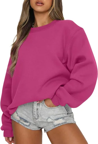 Vista 76 de EFAN Sudaderas de gran tamaño con cuello redondo Y2K para mujer, sudaderas con capucha para otoño, moda 2025, ropa para adolescentes y niñas, lindo