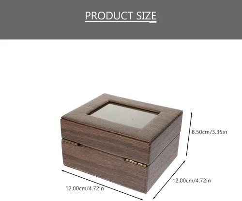 Vista 5 de Hemobllo Caja de reloj de escritorio, vitrina, organizador de pulsera