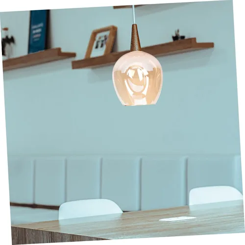 Vista 7 de SHERCHPRY Pantalla de lámpara de cristal globo, cubierta de luz de mesa de moda, pantalla de lámpara vintage, cubierta de repuesto para candelabros