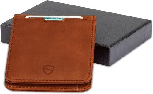 Vista 6 de Vaultskin MANHATTAN - Cartera plegable minimalista delgada y tarjetero de crédito con bloqueo RFID e ideal para bolsillo frontal