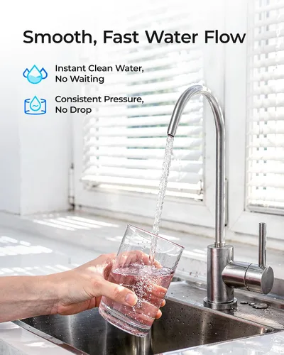 Vista 6 de Waterdrop TSUF - Filtro de agua para debajo del fregadero, repuesto para sistema de filtro de agua Waterdrop TSU-W de 3 etapas de ultrafiltración