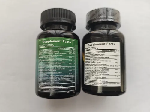 Vista 3 de Paquete de musgo marino y shilajit, musgo marino 7000 mg, aceite de semilla negra 4000 mg, Ashwagandha 2000 mg, jengibre y shilajit 9000 mg