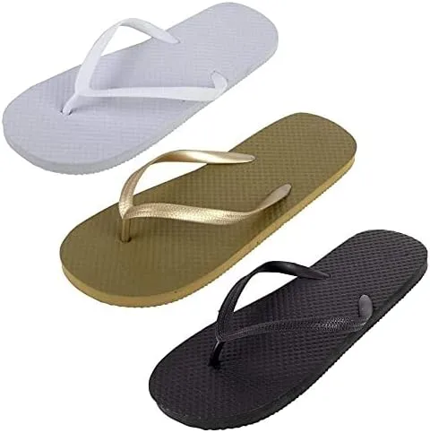 Vista 2 de 50 pares de chanclas a granel para mujeres, invitados de boda, invitados de Bnb, hoteles, fiestas de pedicura y donaciones benéficas