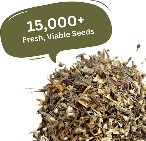 Vista 4 de Cut Flower Garden Seed Mix – Más de 15,000 semillas – Paquete extra grande de 1 onza – Semillas de flores sin OMG – Zinnia, Cosmos, Larkspur