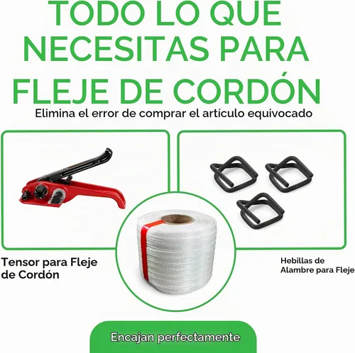 Vista 5 de IDL Packaging Bobina de flejado de cable tejido 1/2 "x 1500 ', 650 libras