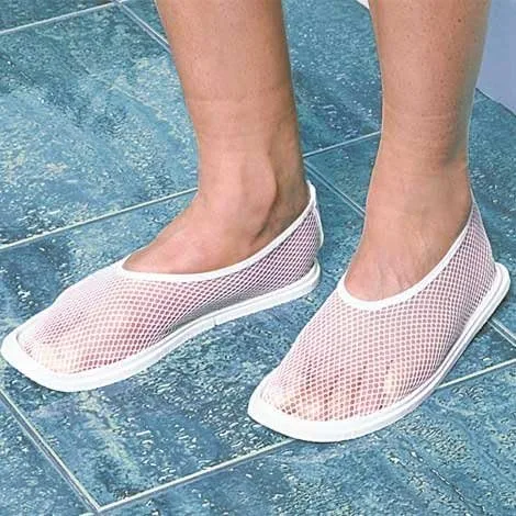 Vista 2 de Zapatillas de ducha para mujeres-Large, Blanco