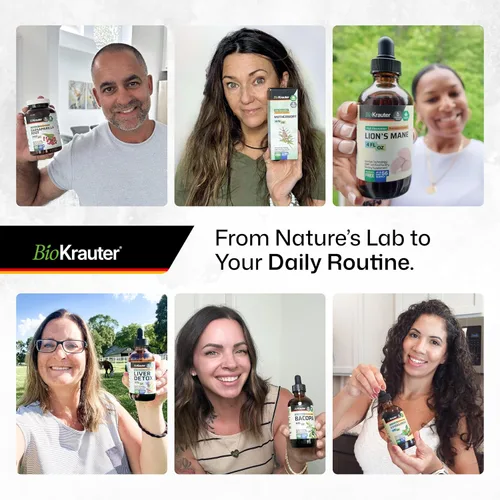 Vista 6 de BIO KRAUTER® Ácido hialurónico con vitamina C para apoyo a la hidratación de la piel – Suplementos de ácido hialurónico vegano de 250 mg de fuerza
