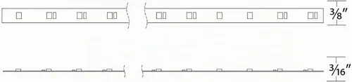 Vista 2 de WAC Lighting T24-BS2-100-30WT, cinta LED de 24VDC Basics 3000K 2,4 W por pie, rollo de 100 pies, corte de campo posible cada 2 pulgadas, totalmente