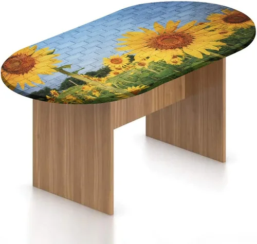 Vista 12 de Mantel ajustable ovalado de poliéster elástico para niños, planetas dibujados a mano, asteroides, constelaciones, monocromo, universo, estampado