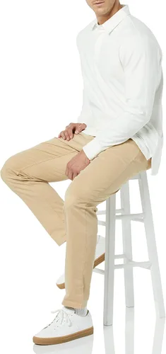 Vista 3 de Tienda Essentials Men's Organic Cotton Long Sleeve Rugby Top (Previously Tienda Aware)