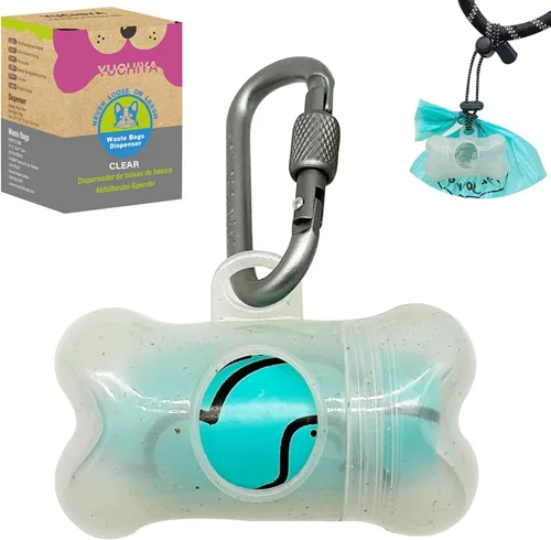 Vista 14 de Dispensador de bolsas de recogida de caca de perro con 1 rollo de color aleatorio, bolsas de residuos para perros a prueba de fugas y perfumadas