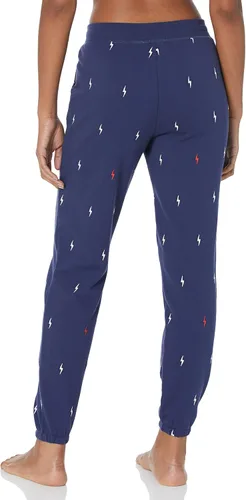 Vista 2 de PJ Salvage Pantalón Rad para mujer con bandas blancas y azules