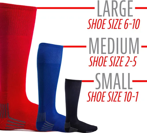 Vista 5 de Franklin Sports Calcetines de béisbol y sóftbol juveniles, calcetines de béisbol y sóftbol para niños, calcetines deportivos altos para niños y niñas