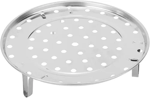 Vista 10 de Bandeja de soporte de vapor de acero inoxidable Accesorios de cocina (diámetro grande 10.2 in)