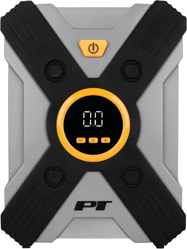 Vista 2 de Performance Tool Vortex E00003 Inflador de neumáticos digital de 12V con apagado automático, portabrocas de aire con bloqueo por palanca, cable