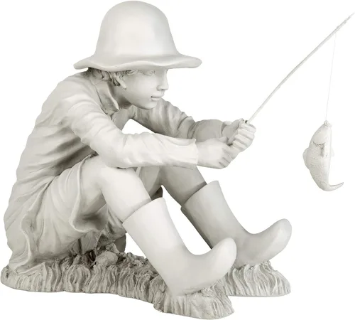 Vista 17 de Design Toscano Frederic, el pequeño pescador de Aviñón
