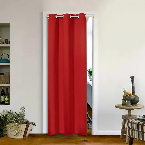 Vista 119 de MYSKY HOME Cortinas Aqua para Armario para Entrada Cortina Opaca para Puerta para Sala de Estar Cortina Oscurecedora de Habitación con Ojales