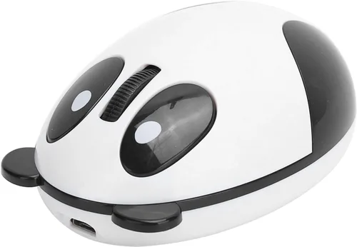 Vista 8 de Sanpyl Ratón de computadora, 2.4 GHz Panda Sensor óptico Ratón universal para computadora portátil de escritorio PC
