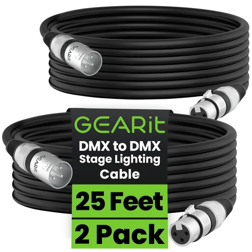 Vista 11 de GEARit XLR Cables de 1 pie 6 unidades de varios colores, cable de micrófono XLR macho a hembra, cable de micrófono blindado equilibrado
