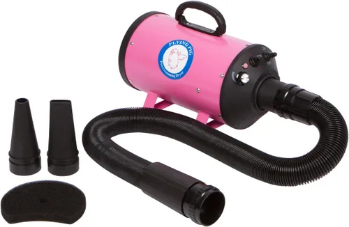 Vista 10 de Flying One High Velocity 4.0 HP Motor perro Pet Grooming Force secador w/calentador, Verde