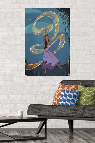 Vista 2 de Trends International Disney Wish - Póster de collage 6 (Asha) para pared