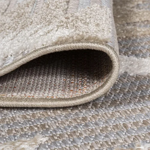 Vista 4 de JONATHAN Y Alfombra de pasillo Kilim Diamante Neutro para interiores y exteriores, 2 x 8 pies, color beige/gris, Sumak pelo alto y bajo para patio