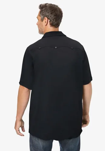 Vista 2 de KingSize Camisa Guayabera de manga corta para hombre grande y alta