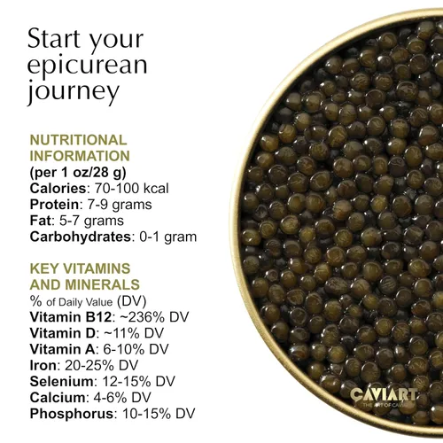 Vista 4 de Kaluga Sturgeon Caviar, Caviart Supreme Sturgeon Roe, Malossol 1 oz 0.99 oz