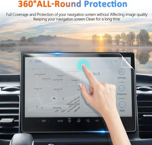 Vista 2 de CDEFG Protector de pantalla para Ford Transit 2022-2025 2026 – 12 pulgadas, 2 piezas de nano láminas, accesorios de pantalla táctil de tránsito