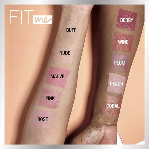 Vista 7 de Maybelline Fit Me - Polvo de acabado suelto + paquete de maquillaje Fit Me Blush, incluye 1 polvo fijador en feria y 1 rubor en rosa