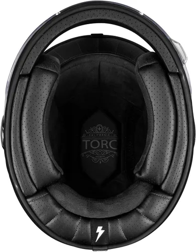 Vista 5 de TORC T1/Newport - Casco de moto de fibra de vidrio de cara completa aprobado por DOT y ECE