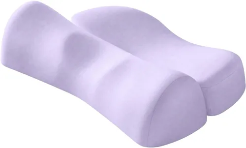 Vista 9 de Ergonomic Pillow with Neck Cradle Contoured Ergonomic Cozy for Nightly Rest, Blue