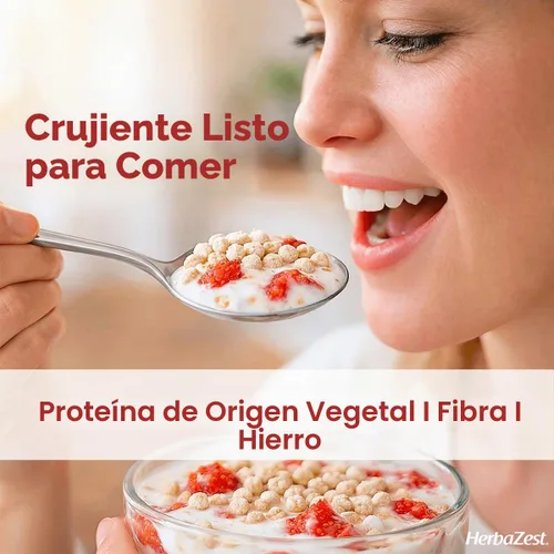 Vista 3 de HerbaZest Amaranth Pop, 8 onzas – USDA Organic, Sin Gluten & Proteína Completa